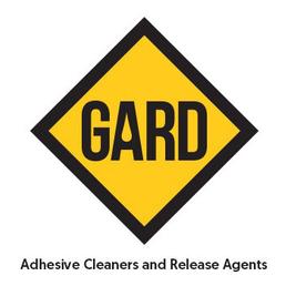 hot melt and silicone roller replacements. Gard adhesive cleaners & release agents logo.